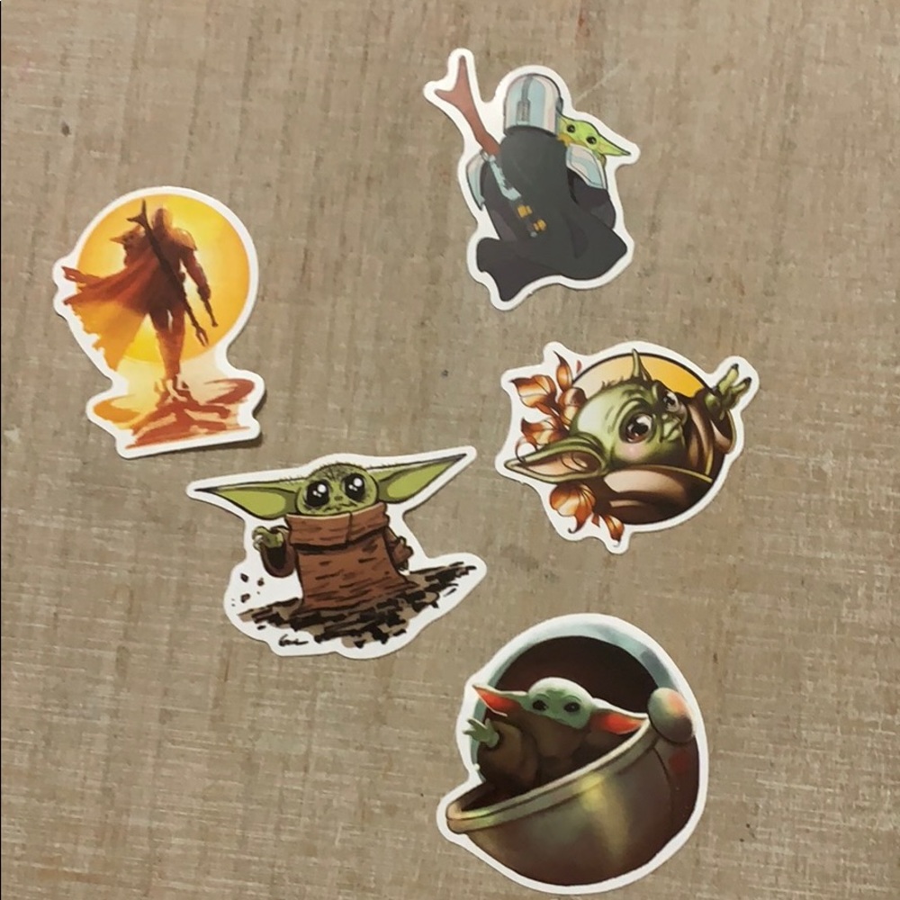 Baby yoda stickers